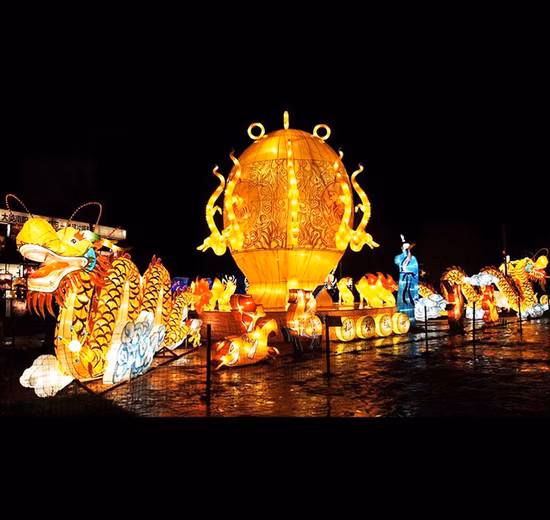 LED Chinese Lanterns New Year Decoration Dragon Lantern