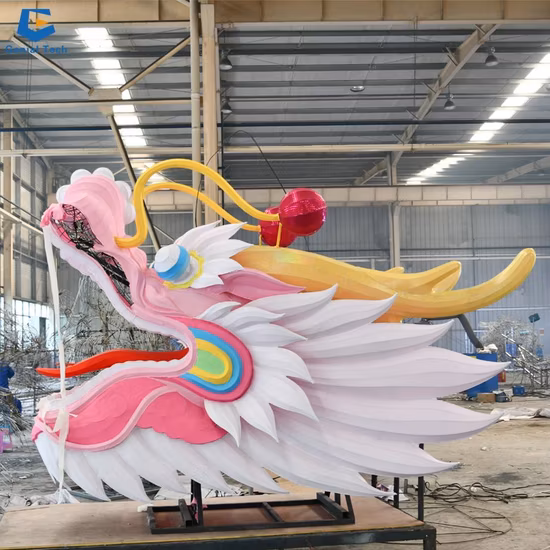 Traditional Chinese Festival Decoration Fabric Flower Lantern Show