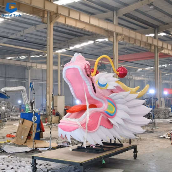 Traditional Chinese Festival Decoration Fabric Flower Lantern Show