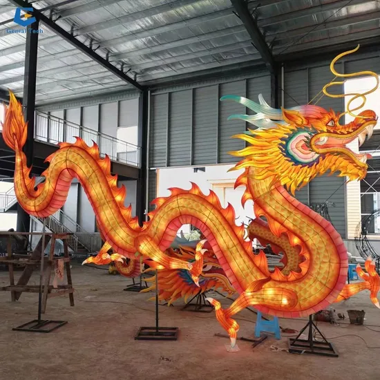 Traditional Chinese Festival Decoration Fabric Flower Lantern Show