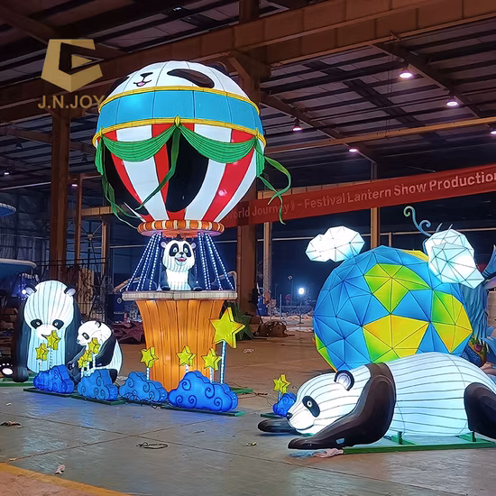 新年祭りの装飾生地の伝統的な中国のドラゴンボートランタン